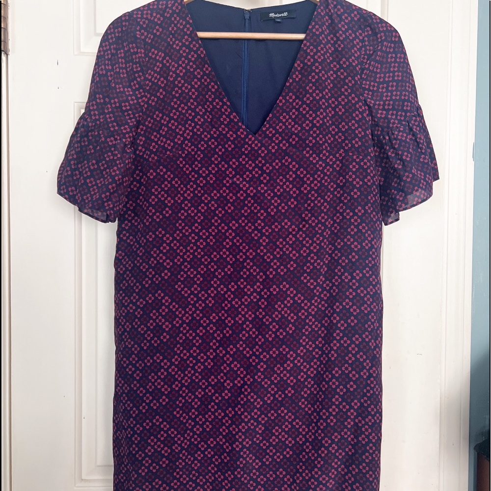 Madewell floral mini dress